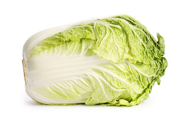 Chinese cabbage on white background 