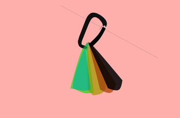 Illustration of the use of plastic bags that are still widely used