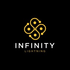 INFINITY LIGHTNING UNIQUE LOGO TEMPLATE