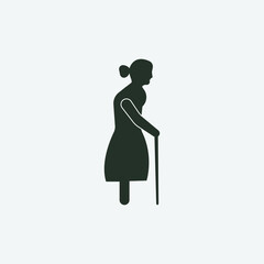 grandma vector icon illustration sign 