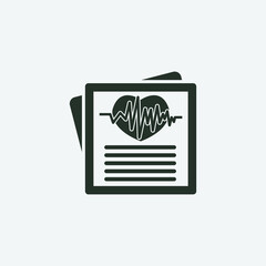 medical journals vector icon illustration sign 