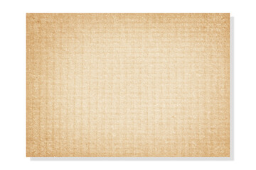 Vintage brown paper texture background isolated , clipping path included for design