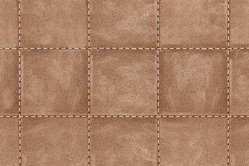 stitched brown leather texture abstract background use for design