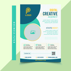 digital agency creative flyer design template