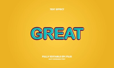 Obraz premium great style editable text effect