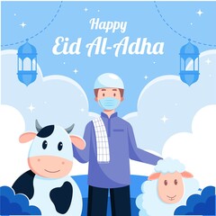 Happy Eid Al Adha Celebration Concept