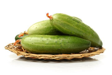basket of cucumbers