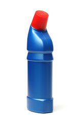 cleaning fluid on white background