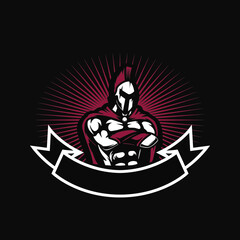 Vector Spartan Mascot