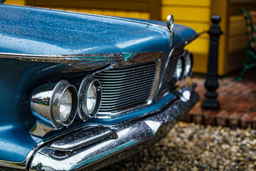 vintage car headlight