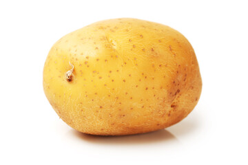 potato on white background