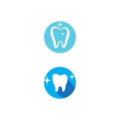 Tooth Teeth Dentist Dental dentistry with Stars logo design