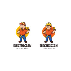 Man Mascot Cartoon Logo template