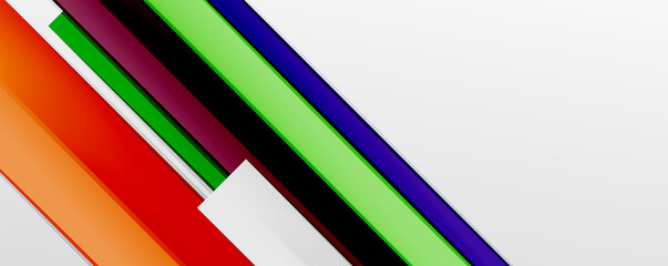 Multicolored lines background. Design template for business or technology presentations, internet posters or web brochure covers