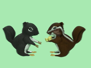 リスと金貨と貯蓄