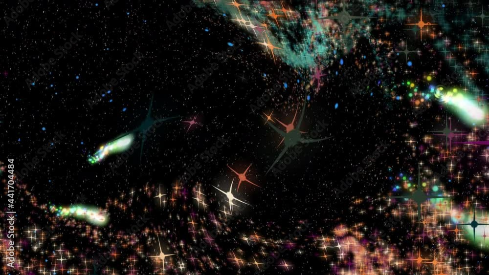 Poster an abstract hurricane of merging stellar streams in outer space caused by the collapsing force of fl
