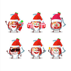 Santa Claus emoticons with sangria cartoon character