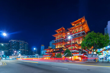 Temple in Chinatown at Singapore.