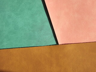 beige pink green suede as the background. High quality photo