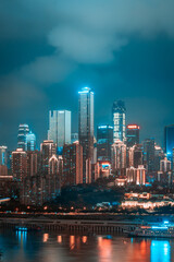 Chongqing city skyline at night