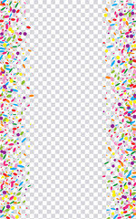 Yellow Round Background Transparent Vector. Geometric New Template. Christmas Illustration. Rainbow Polka Celebration Frame. Orange Abstract.