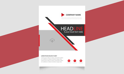 Business Flyer brochure design, business cover size A4 template, Vector illustration.