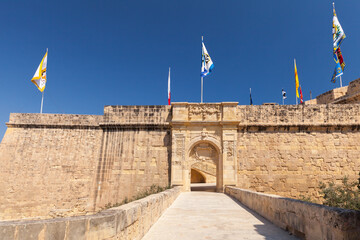 One of the entrance gates to the Armoury of the Knights of Malta