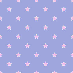 cute seamless pattern with stars. vector illustration.
