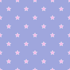 cute seamless pattern with stars. vector illustration.