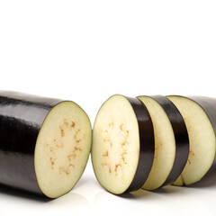 eggplant isolated on white background 