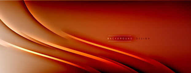 Abstract background. Shadow lines on bright shiny gradient background.