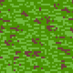 Seamless pixel camouflage on a light background. Vector graphics.