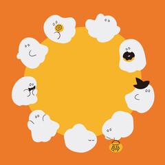 お化け　フレーム