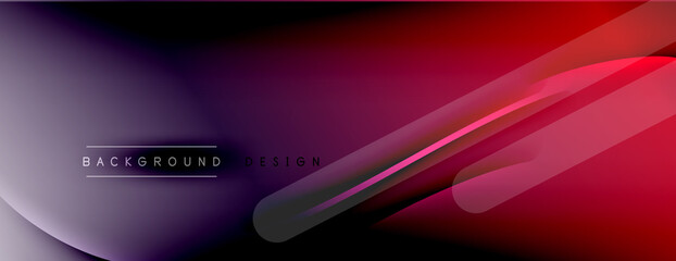 Abstract background - lines composition created with lights and shadows. Technology or business digital template. Trendy simple fluid color gradient abstract background with dynamic