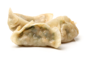 Chinese dumpling on white background