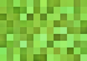 Light Green Abstract Mosaic Background, Pixel Background. Mix of Dark Colors And Light Colors. Background For Cards, Poster or Website. Digital Imaging.
