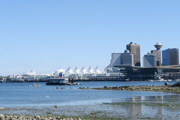 The cityscape and skyline of Vancouver's waterfront