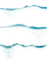set of water waves. vector illustration - 441716229