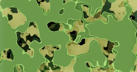 3d rendered green portal, 4k illustration