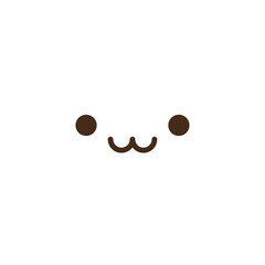 Vector kawaii anime emoji isolated icons set.