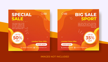 Naklejka premium Sport Sale Banner Template, Shopping Banner Template