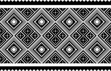 Geometric ethnic oriental ikat seamless pattern traditional design for background,wallpaper,clothing,wrapping,Batik,fabric