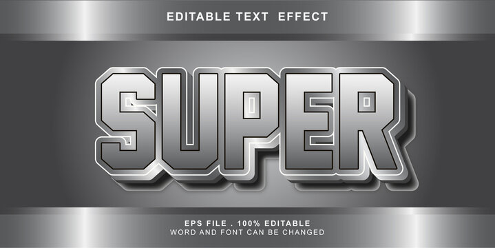 super text effect editable
