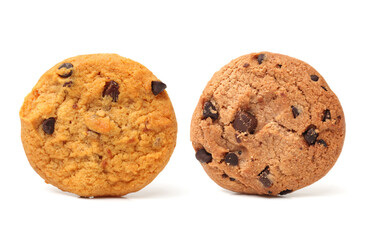 Cookie tower on white background