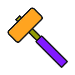 Hammer icons symbol vector elements for infographic web