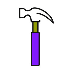 Hammer icons symbol vector elements for infographic web