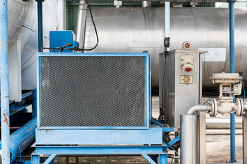 Cooling panel or heat sink machine in industrial plant