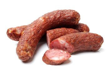  sausage on white background