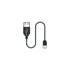 data cable icon design template vector