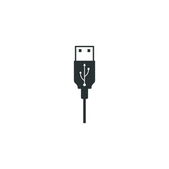data cable icon design template vector